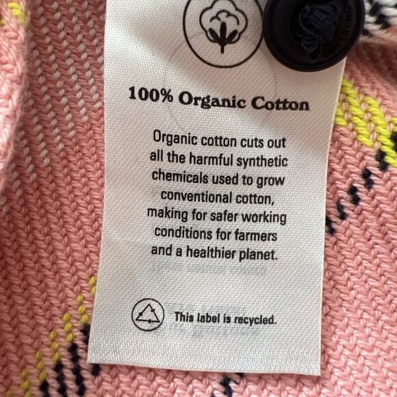NWT Outerknown Blanket Shirt XS/S Button Up Shacket Pink Plaid Organic Cotton - Picture 9 of 12